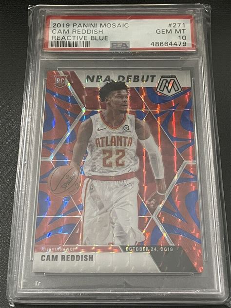 Cam Reddish Mosaic Nba Debut Reactive Blue Psa Price