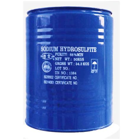 Sodium Dithionite - Sodium Hydrosulphite - UN1384 - 88% - 50 KG ...