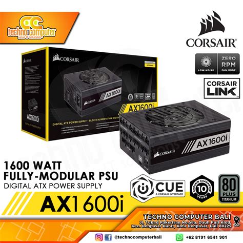 CORSAIR AX1600i Digital 1600W 80 Titanium Full Modular