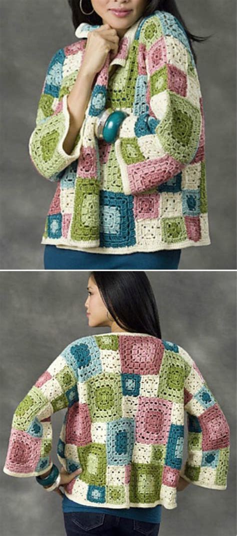 Granny Square Cardigan Pattern Best Ideas The Whoot Crochet Granny Square Crochet Pattern