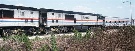 Amtrak Auto Train GE P30CH (Pooch's) locomotives are coupled to a soon ...