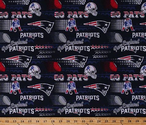 Cotton New England Patriots Retro Nfl Pro Football Cotton Fabric Print