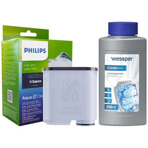 Kit intretinere espressor, Philips, Filtru apa, Solutie decalcifiere ...