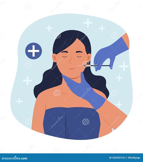 Mesotherapy Woman Face Icon Simple Color With Outline Vector Elements