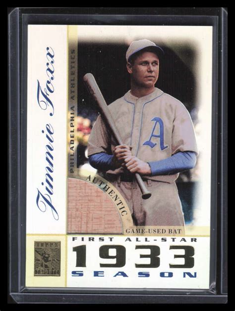 Topps Tribute Perennial All Star Relics Jf Jimmie Foxx Bat Ebay