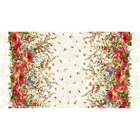 Belle Epoque Double Border Cream By Maywood Studio Cotton Fabric By The