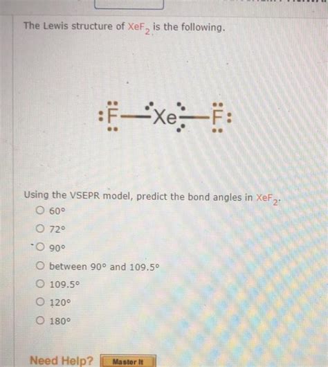 Solved The Lewis Structure Of XeF Is The Following FExe Chegg