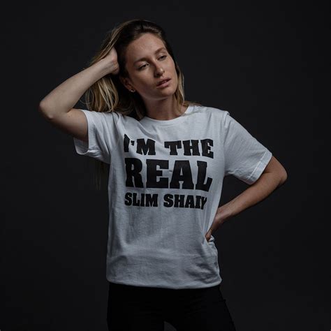 Im The Real Slim Shady T Shirt White Official Eminem Online Store