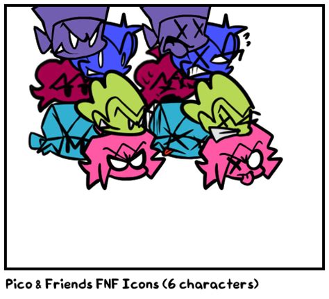 Pico Friends Fnf Icons Characters Comic Studio