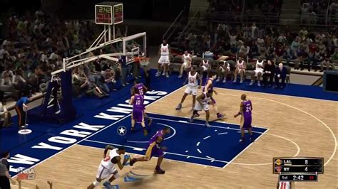 Nba 2k13 Gameplay Los Angeles Lakers Vs Old School New York Knicks Youtube