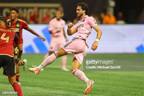 Leonardo Campana of Inter Miami CF scores a goal during the first ...