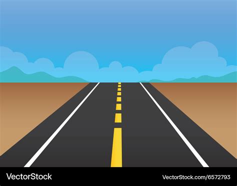 Road Royalty Free Vector Image - VectorStock