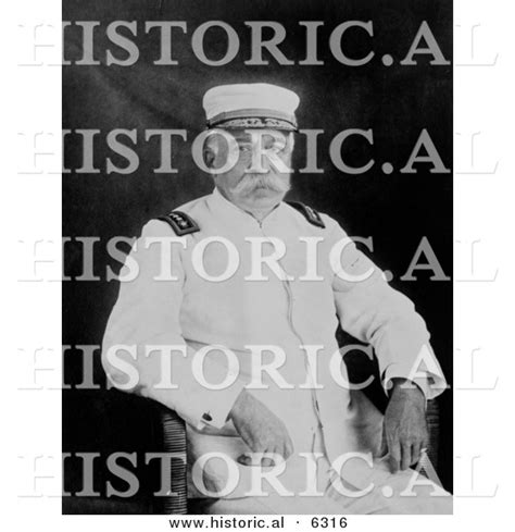 Historical Photo of Navy Admiral: George Dewey - Black and White Version by JVPD - #6316