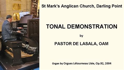 Tonal Demonstration Pastor De Lasala St Mark S Anglican Darling