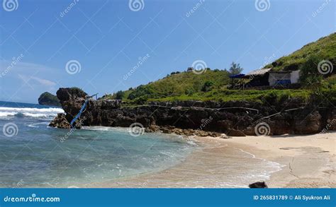 Beach Pacitan Indonesia editorial stock image. Image of pacitan - 265831789