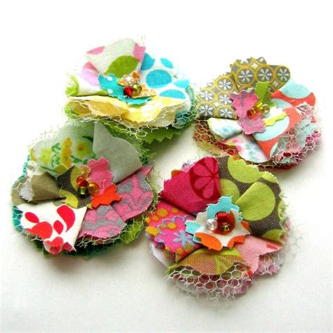 Fabric Flowers Flower Appliques Flower Embellishments