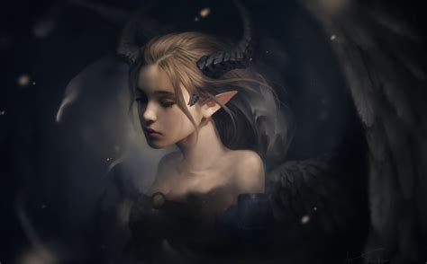 Wallpaper Fantasy Art Anime Mythology Midnight Darkness