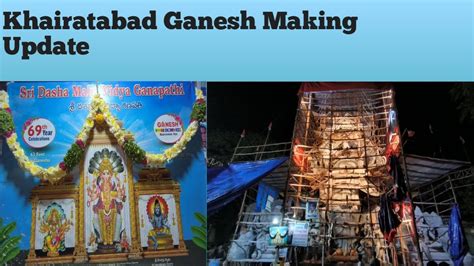 Khairatabad Ganesh Making 2023 Sri Dasha Maha Vidya Ganapathi 22nd