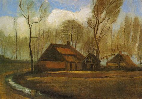 Vincent Van Gogh Farms Between Trees