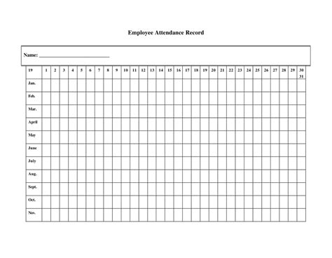 Printable Attendance Sheet Excel Format Free Download And Print For You