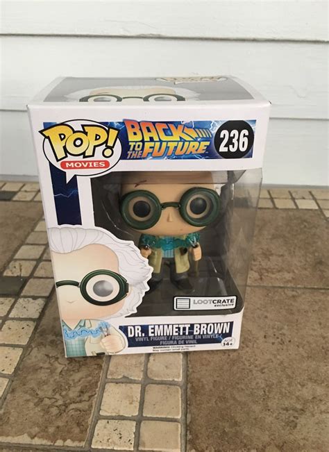 Funko POP Dr Emmett Brown Back To The Future Lootcrate Exclusive