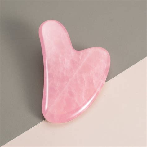 Pink Gua Sha Tool Massage Rose Quartz Gua Sha For Jewelry Rs 225 Piece Id 23504452255