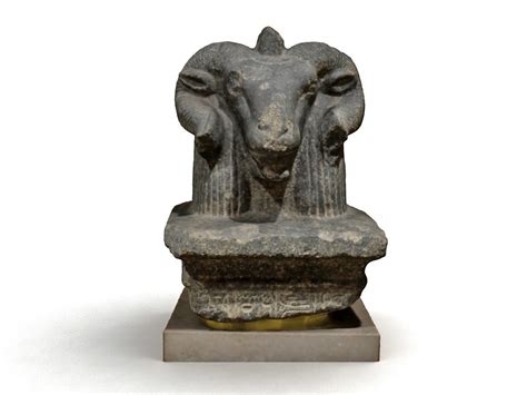 Head of a ram-headed Egyptian god Khnum 3D model | CGTrader