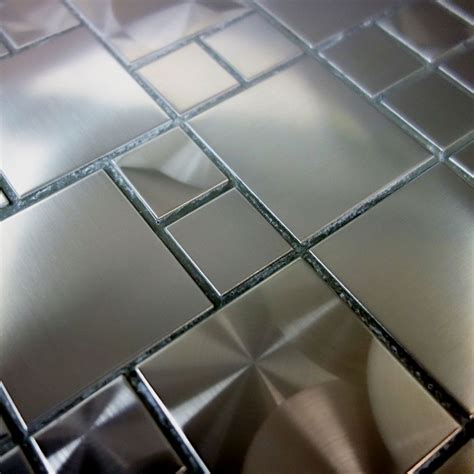 M 22 Stainless Steel Pattern Mosaic Tile Backsplash Mosaic Tile Backsplash Mosaic Tiles