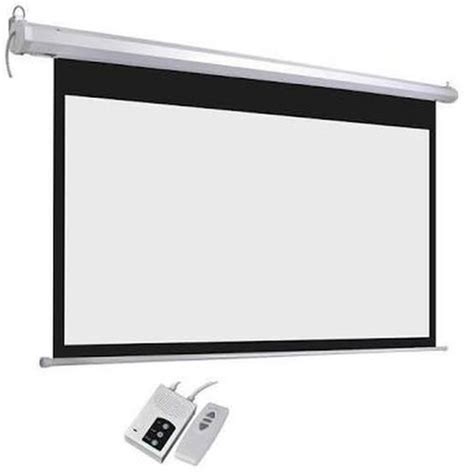 Jual Motorized Wall Projector Screen 96inch Layar Projektor Remote