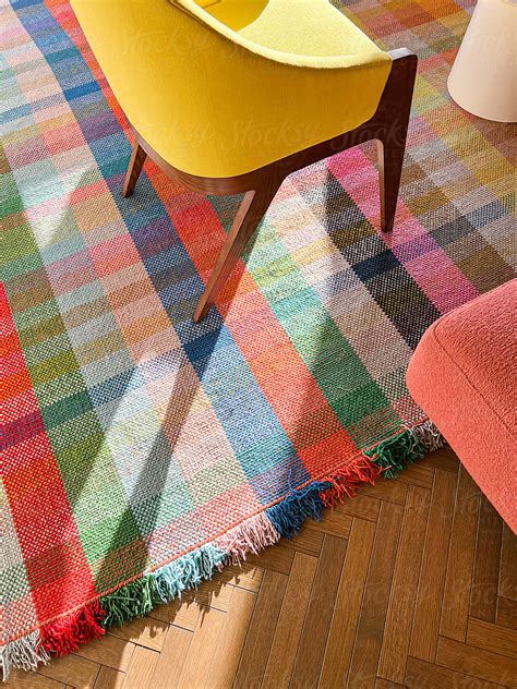 Colorful Plaid Rug By Stocksy Contributor Ali Harper Stocksy