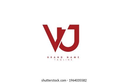 Alphabet Letters Initials Monogram Logo Vu Stock Vector Royalty Free