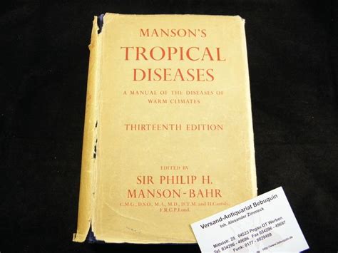 Manson S Tropical Diseases A Manual Of The Diseases Of Warm Climates