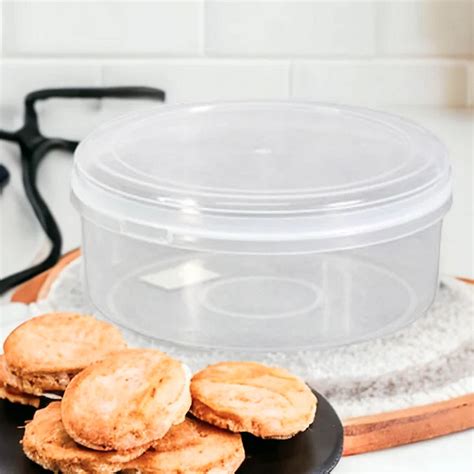 Biscuit Barrel With Clear Lid 1kg Hasmart