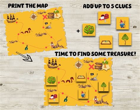 DIY Pirate Treasure Map Pirate Party Activity Printable Pirate Treasure ...