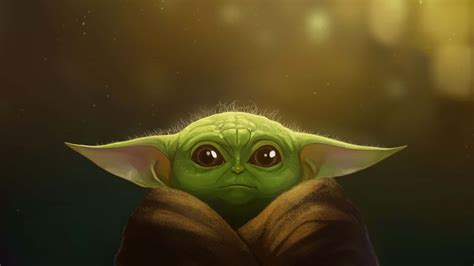 Baby Yoda Virtual Zoom Background