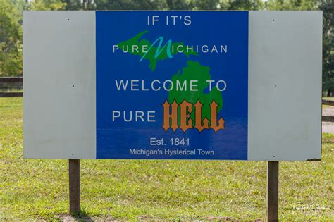 Hell, Michigan Sign | Nashville Travel Photographer & Solo Female Travel