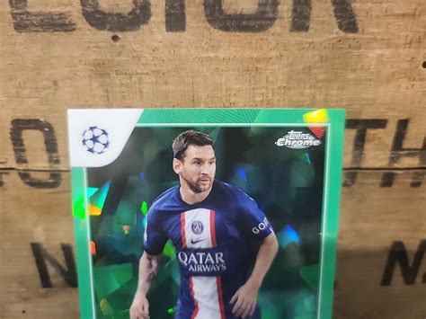 2022 23 Topps Chrome Sapphire UEFA CC Lionel Messi 7 70 Green