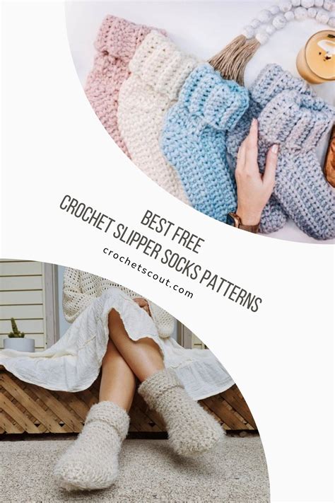 Free Crochet Slipper Socks Patterns Crochet Scout