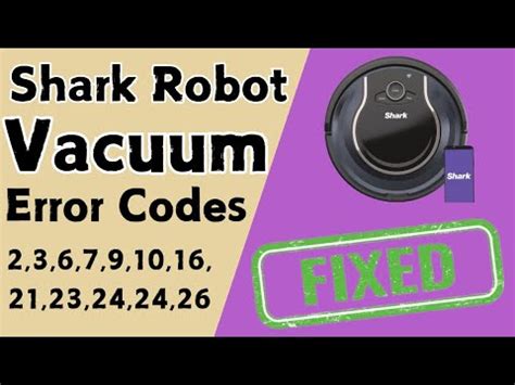 Error Codes Their Meanings And Solutions On Shark Ai Ultra Robot