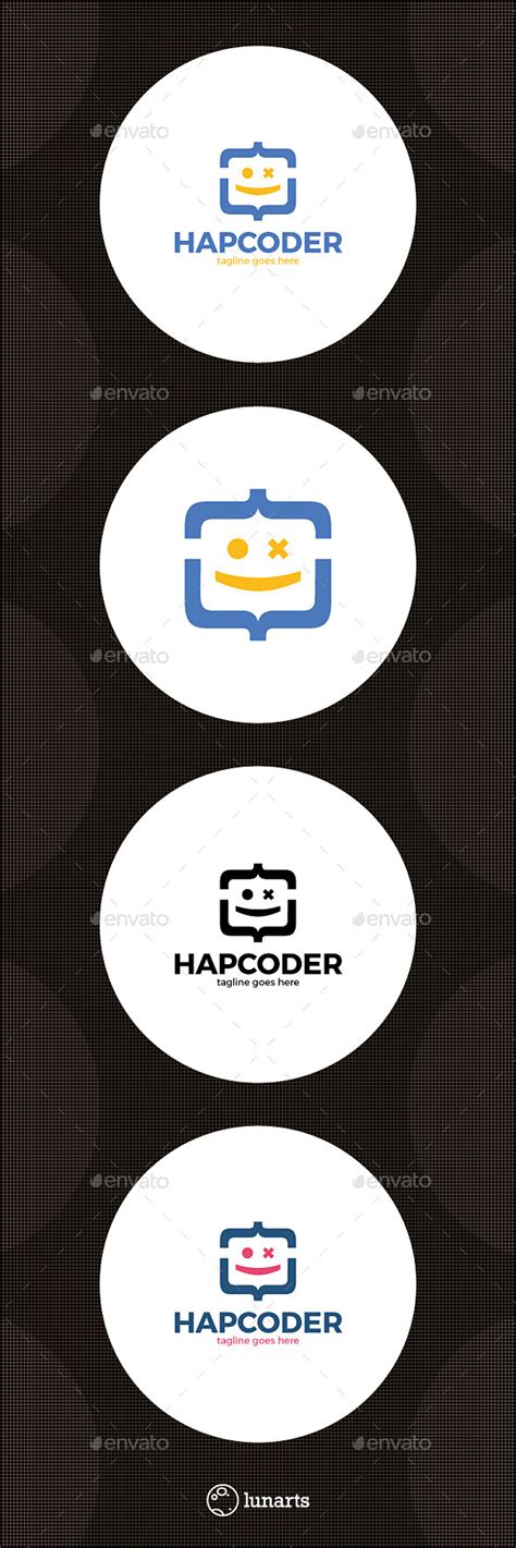 Happy Code Logo Abstract Logo Templates