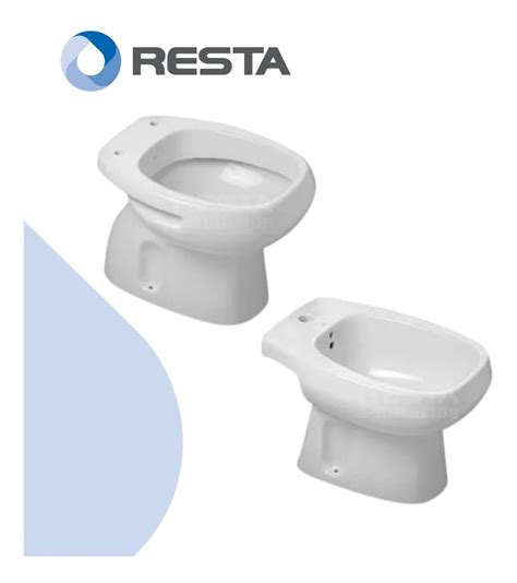 Combo Inodoro Corto Bidet 1 Agujero Roca Monaco RESTA