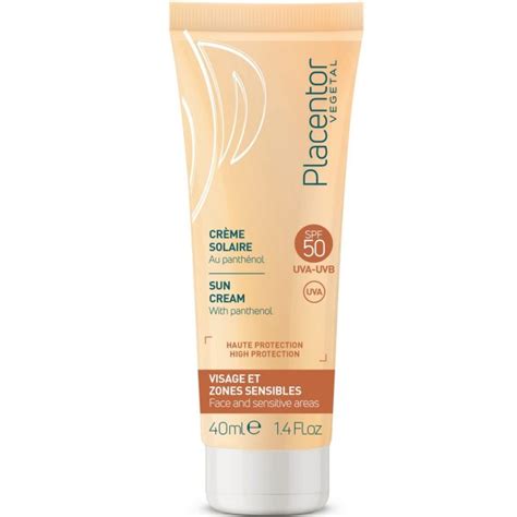 PLACENTOR CRÈME SOLAIRE SPF50 INVISIBLE VISAGE ET ZONES SENSIBLES 40ML