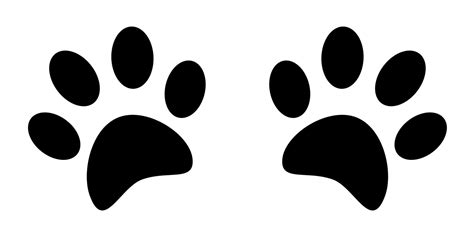 Cat Paw Print Vector Art, Icons, and Graphics for Free Download