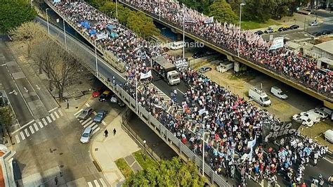 Jornada De Protestas Corte Y Caos En La Avenida 9 De Julio