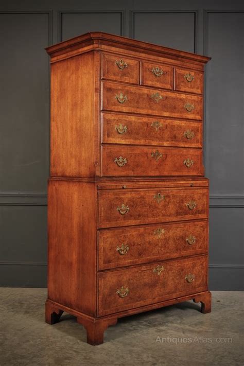 Quality Queen Anne Style Walnut Chest On Chest Antiques Atlas