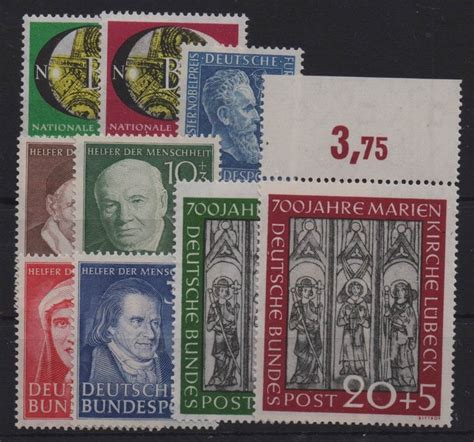 Germany Federal Republic 1951 Commemorative Stamps From Catawiki