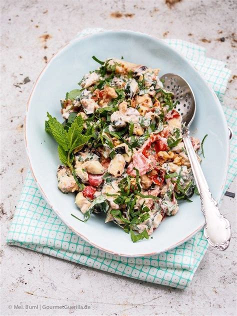 Ottolenghi Salat Von Gegrillten Zucchini Und Tomaten Mit Joghurt