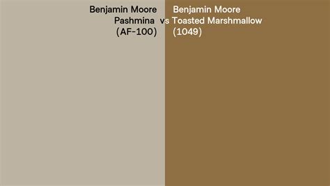 Benjamin Moore Pashmina Vs Toasted Marshmallow Side By Side Comparison