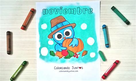 10 Dibujos del mes de Noviembre para Colorear ¡Gratis! | Coloreando Juntos