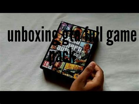 Unboxing Grand Theft Auto Full Game Pack Must Watch Youtube